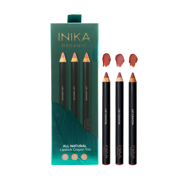 INIKA Organic All Natural Lipstick Crayon Trio INIKA Organic
