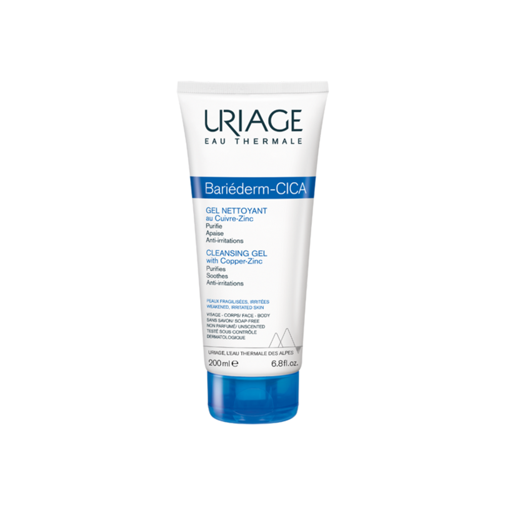 Uriage Bariéderm Cica Reinigingsgel Met Koper en Zink (200 ML)